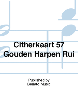 Citherkaart 57 Gouden Harpen Rui