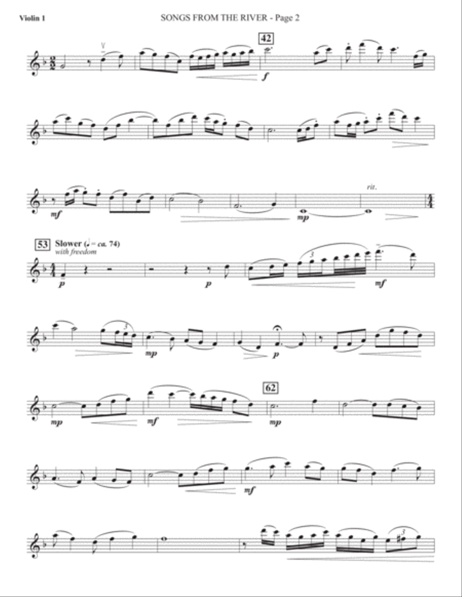 Sacred Places - Violin 1 Choir scores gallery preview page 3