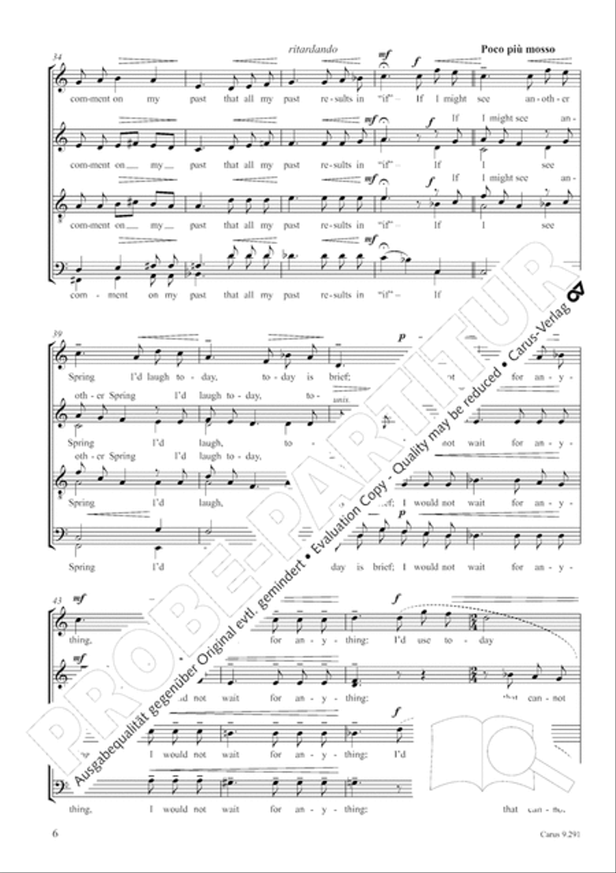 Two Songs of Spring SSAATTBB scores gallery preview page 7