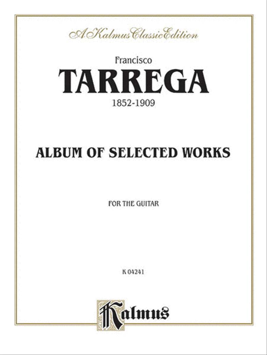 Album of Selected Works Classical Guitar scores gallery preview page 1