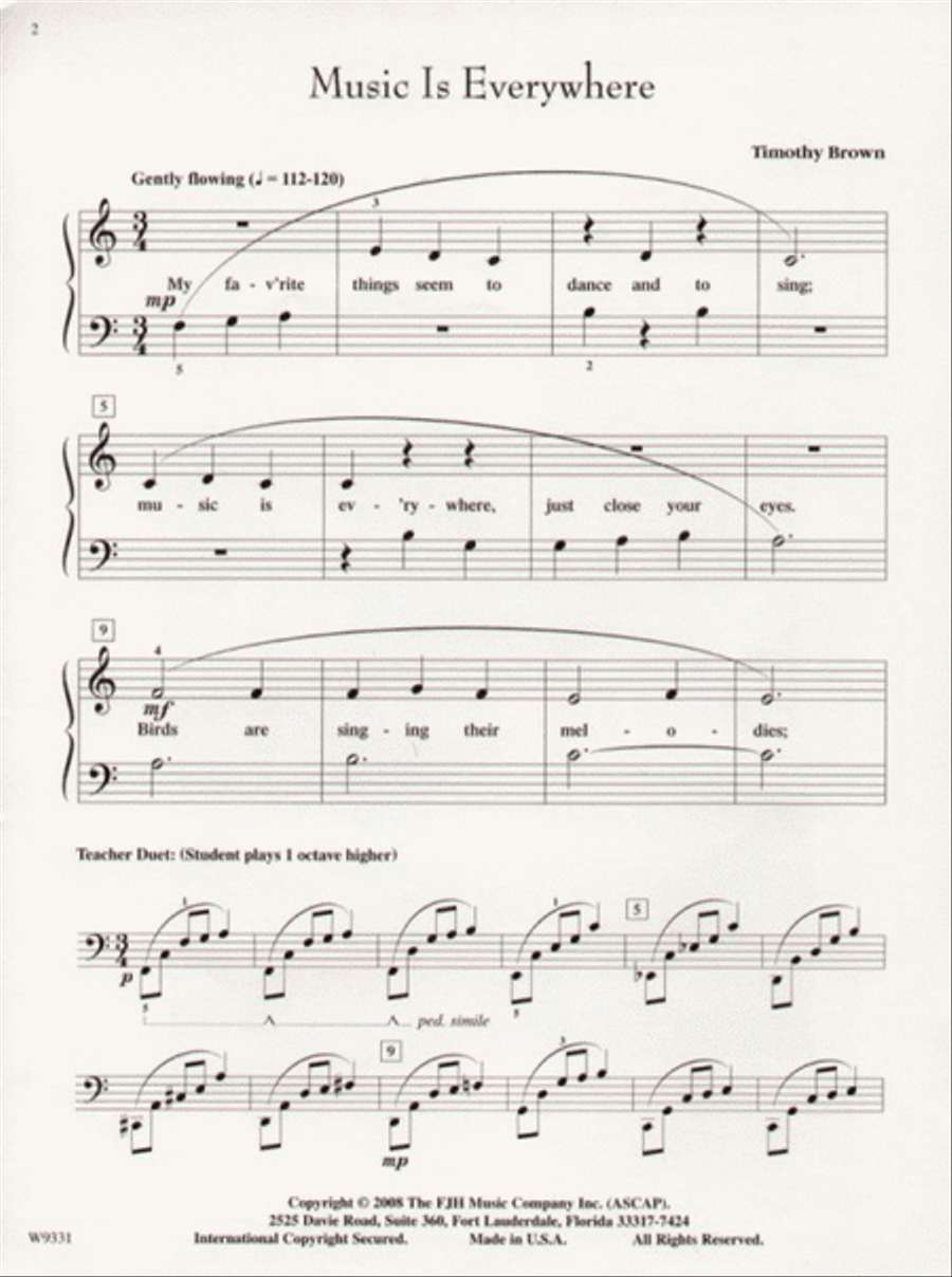 Music Is Everywhere Easy Piano scores gallery preview page 3