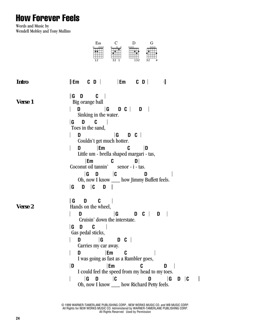 How Forever Feels How Forever Feels Acoustic Guitar scores gallery preview page 1