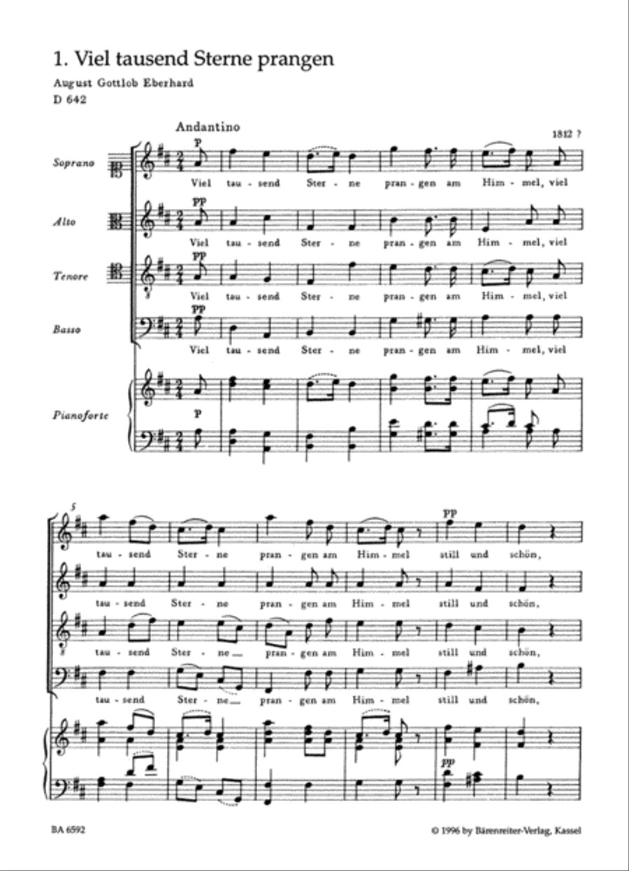 Mehrstimmige Gesange for Mixed Voices and Piano Mixed Choir scores gallery preview page 2