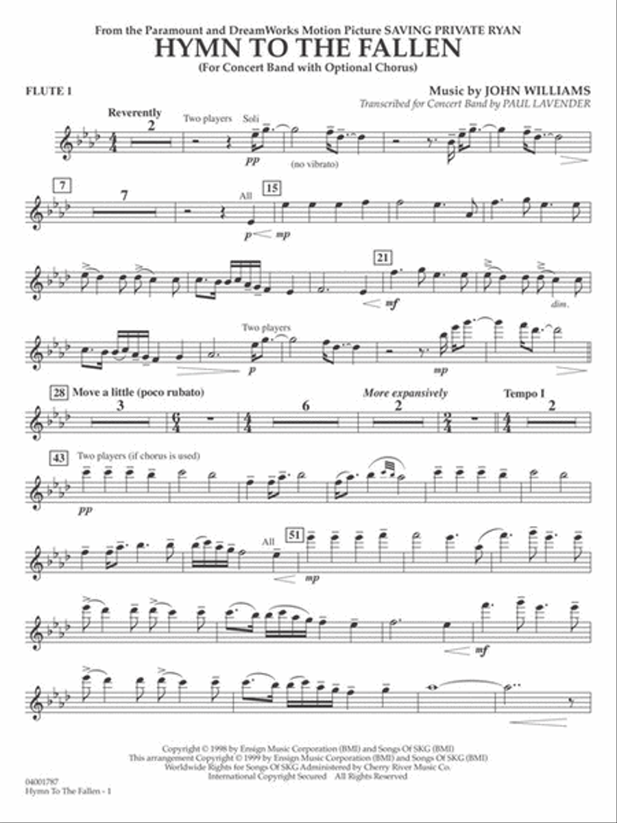 Hymn to the Fallen (from Saving Private Ryan) Concert Band scores gallery preview page 4
