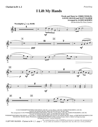 I Lift My Hands - Bb Clarinet 1 & 2