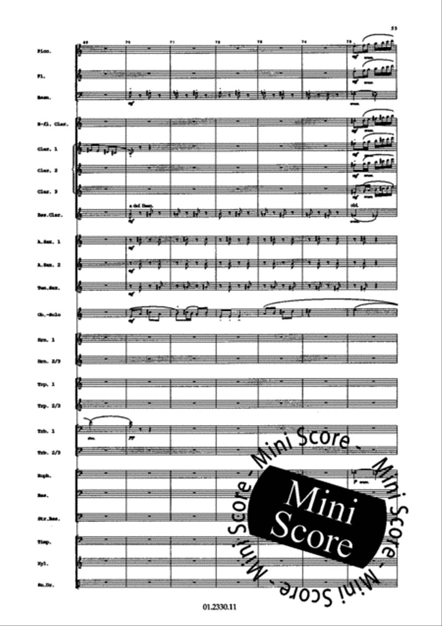 Concerto Pour Harmonica Concerto Pour Harmonica Concert Band scores gallery preview page 59