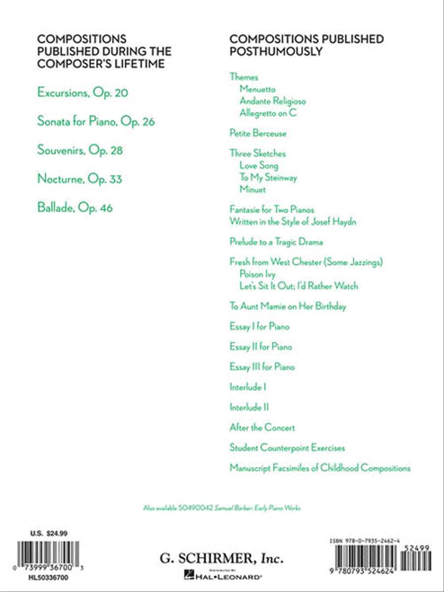 Complete Piano Music Piano scores gallery preview page 2