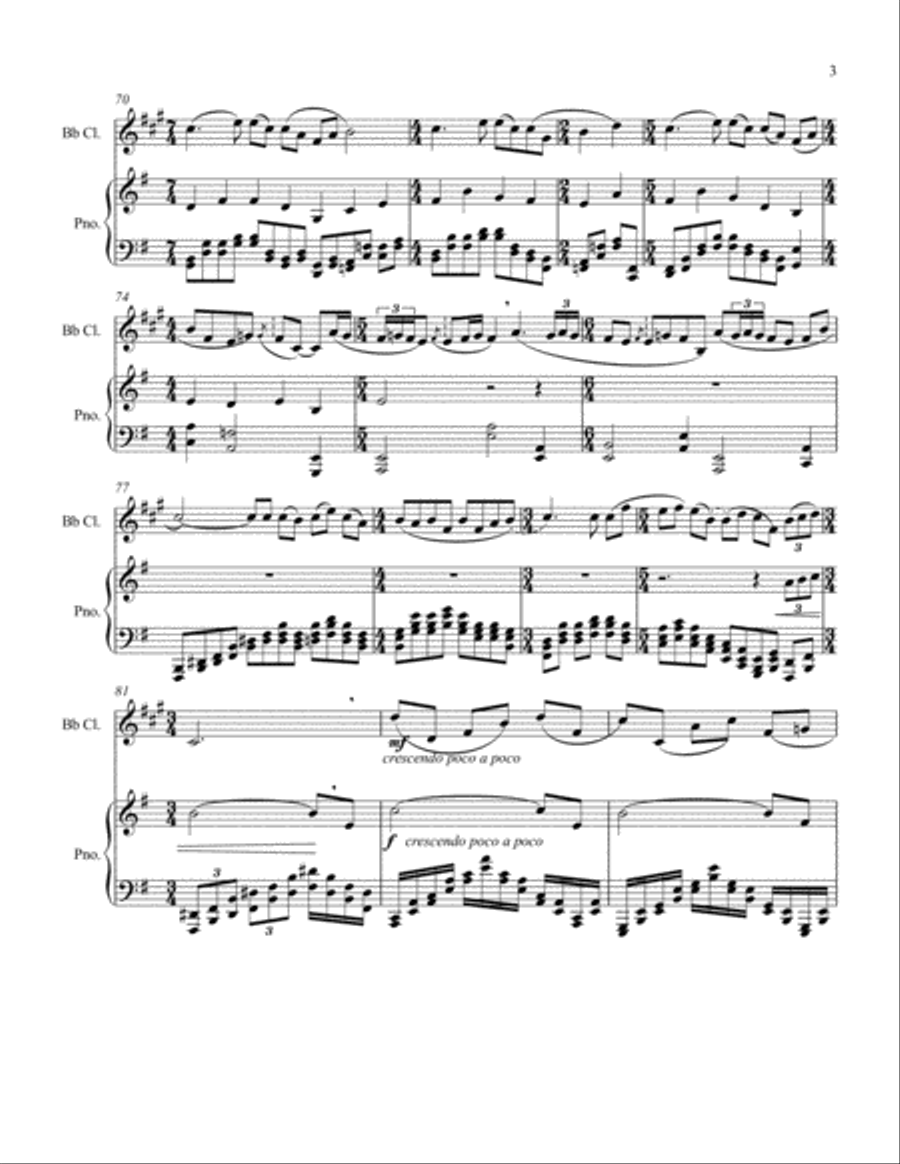 The Conception of Life Clarinet Solo scores gallery preview page 3
