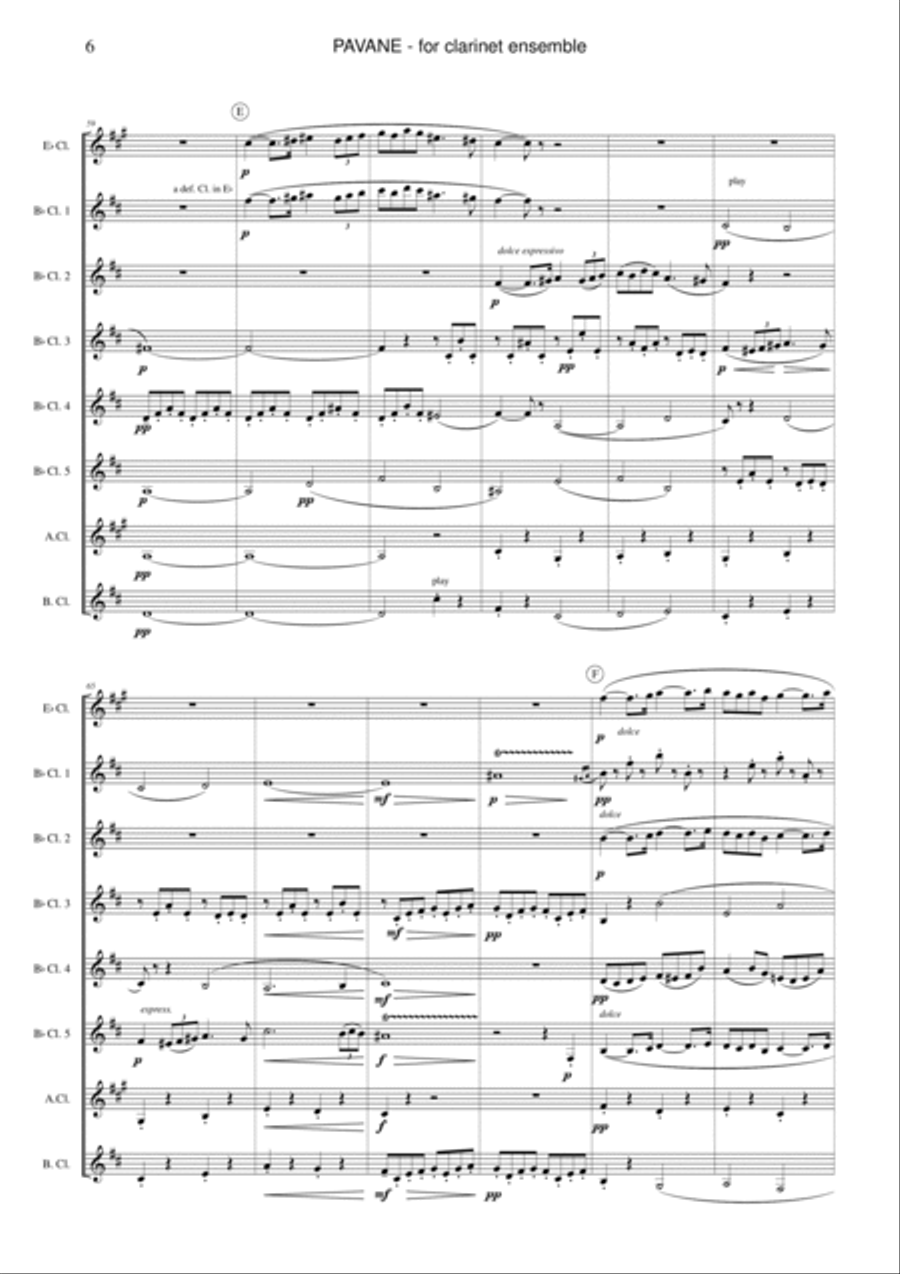 Pavane, op. 50 Pavane, op. 50 Woodwind Ensemble scores gallery preview page 6
