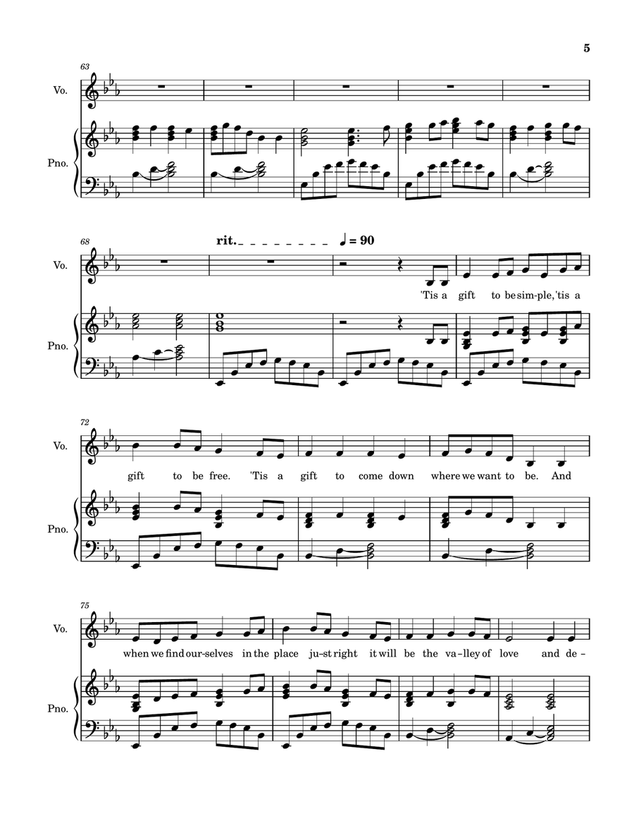 All Glory Be to Christ (with Simple Gifts) Piano, Vocal scores gallery preview page 5