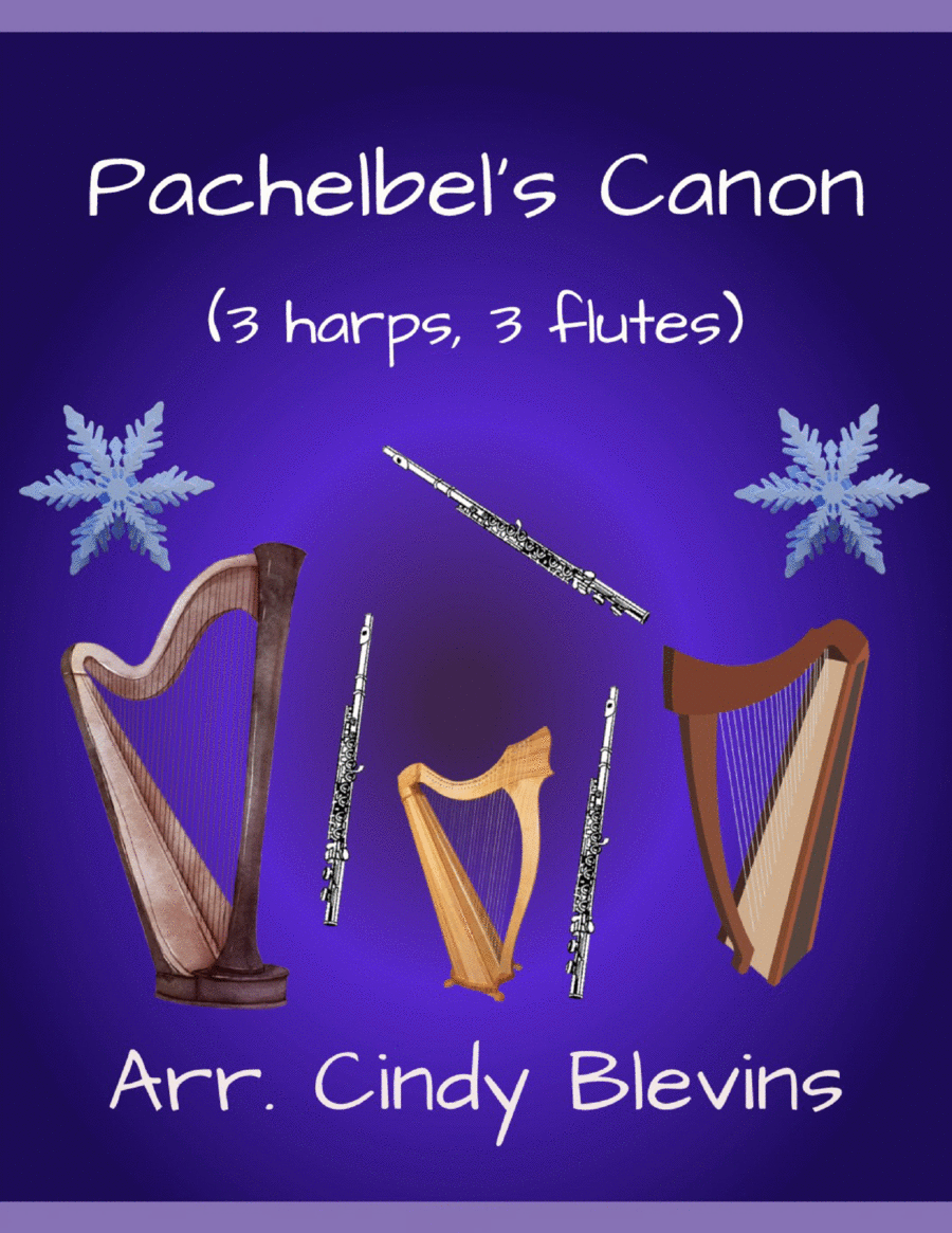 Pachelbel's Canon, for three harps and three flutes image number null