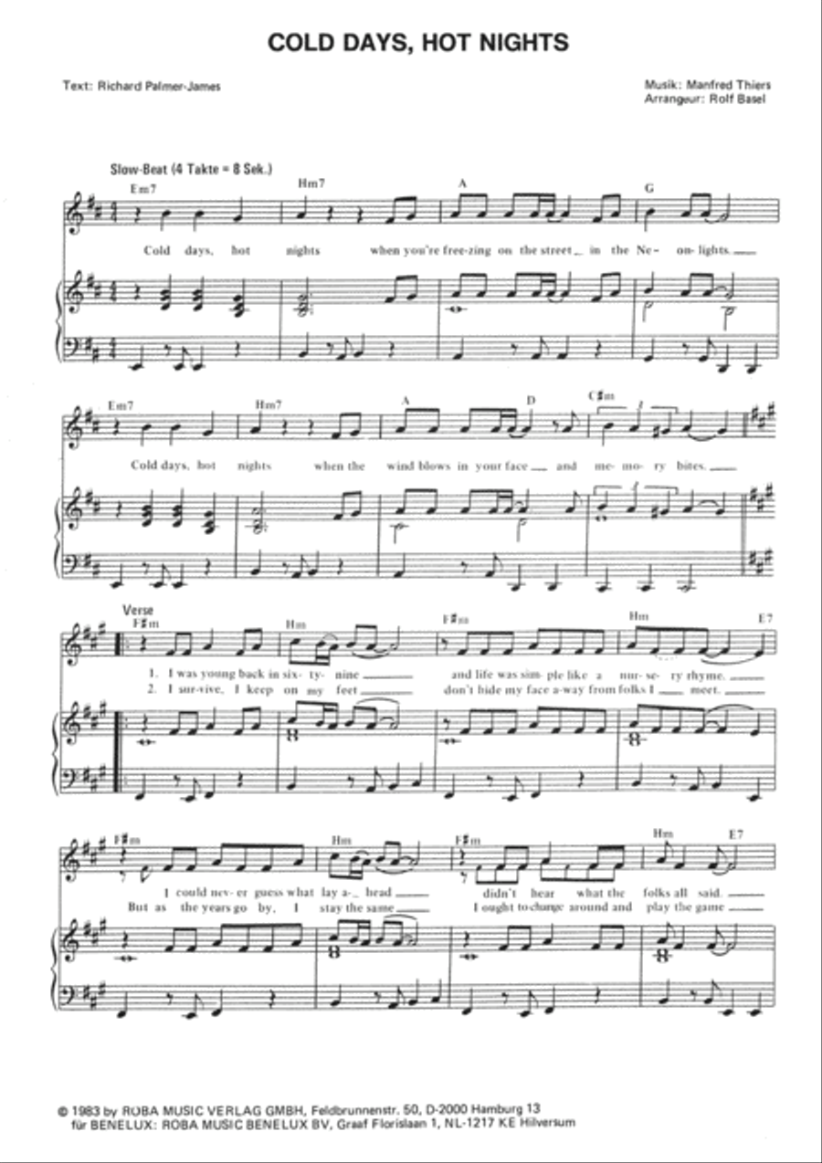 Cold Days, Hot Nights Voice scores gallery preview page 3