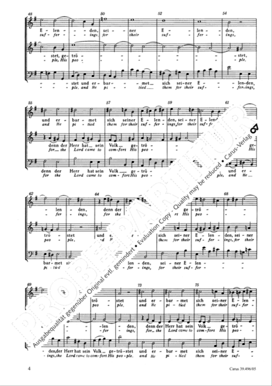 Triumph, O heavens (Jauchzet, ihr Himmel) SA scores gallery preview page 5