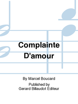 Complainte D'Amour