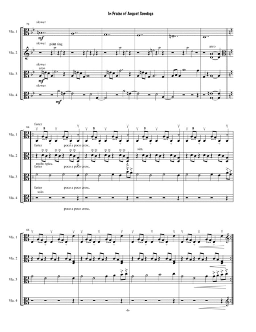 In Praise of August Sundogs-score Viola scores gallery preview page 6
