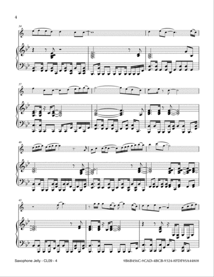 Saxophone Jelly Saxophone scores gallery preview page 4
