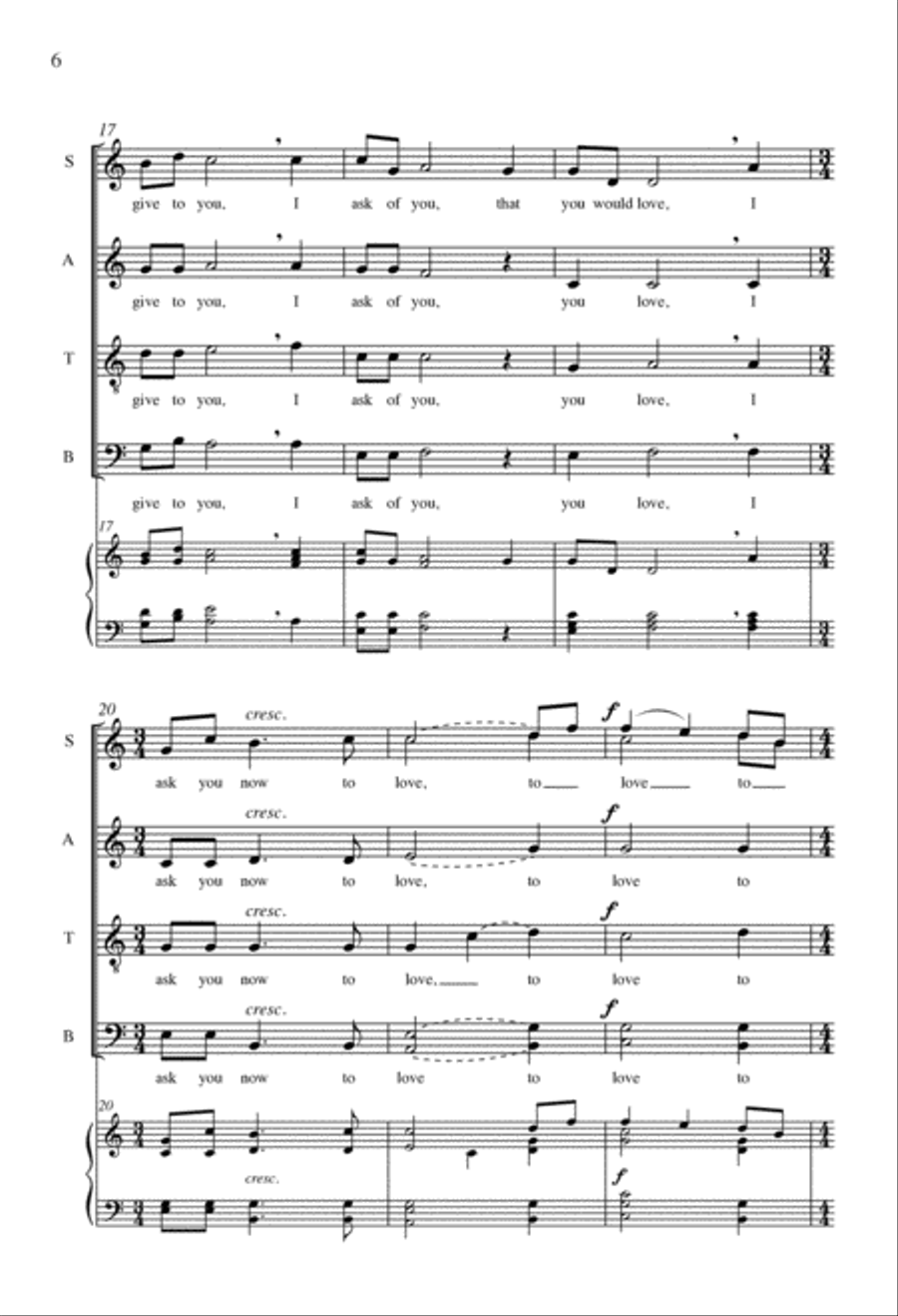 A New Commandment 4-Part scores gallery preview page 4