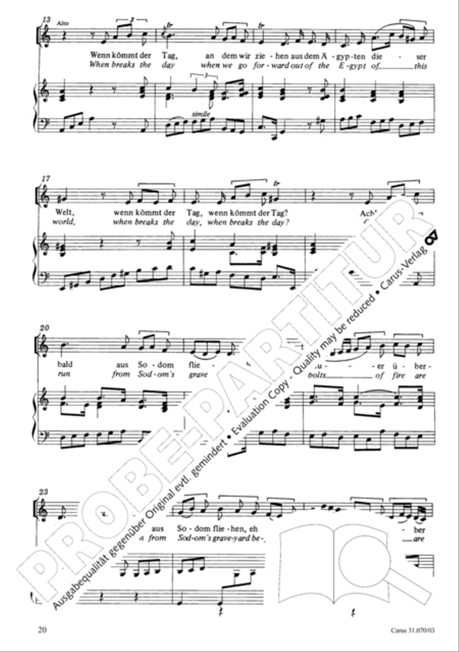 Watch now, praying, praying, watch now (Wachet! betet! betet! wachet!) 4-Part scores gallery preview page 24