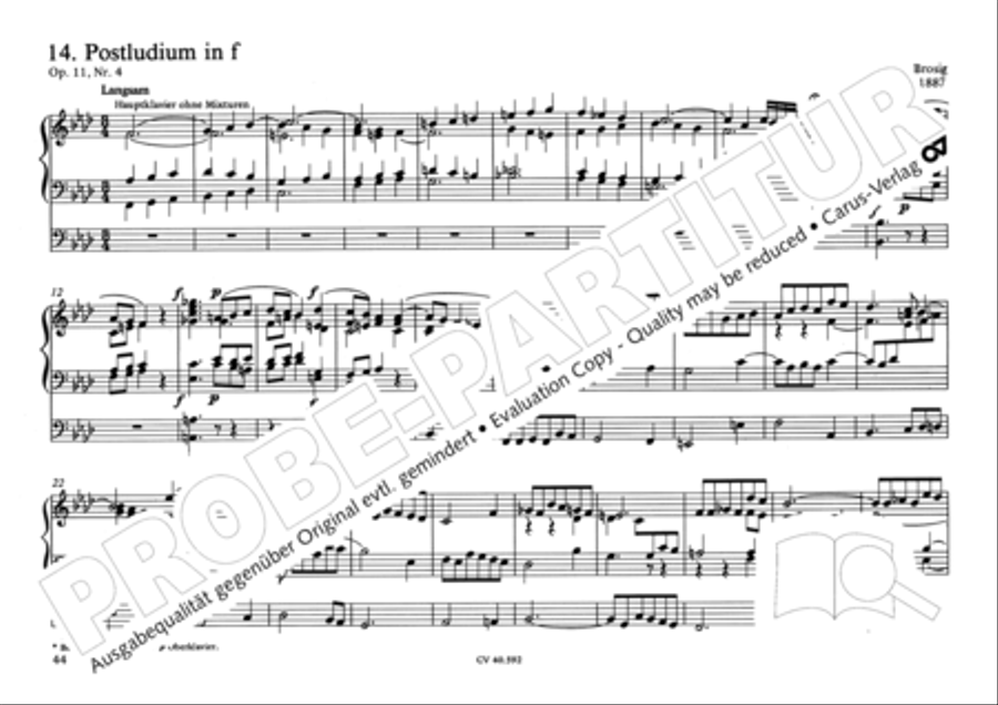 Free Organ Music from the Romantic Period, Vol. II (Freie Orgelmusik der Romantik, Band II) Organ scores gallery preview page 45