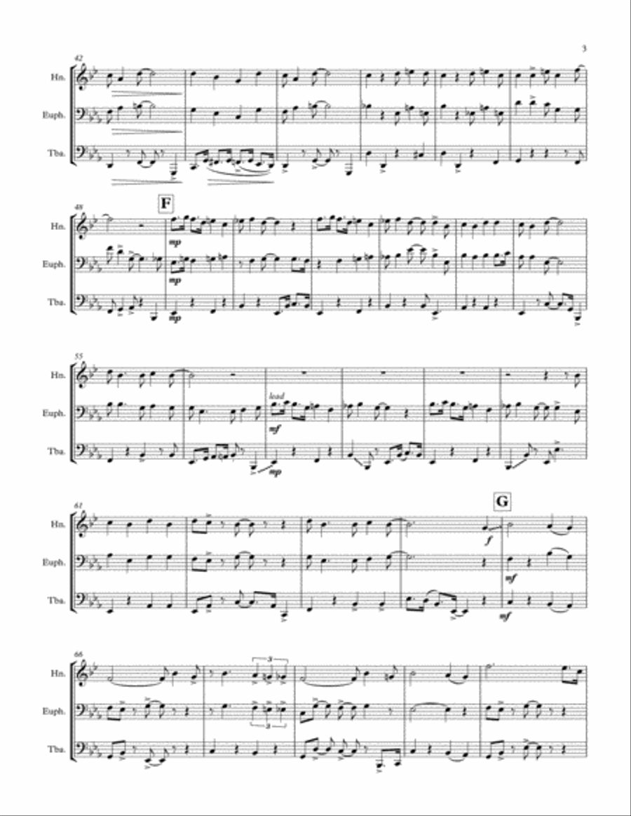 Let's Do It (Let's Fall in Love)/Lulu's Back in Town Medley Small Ensemble scores gallery preview page 3