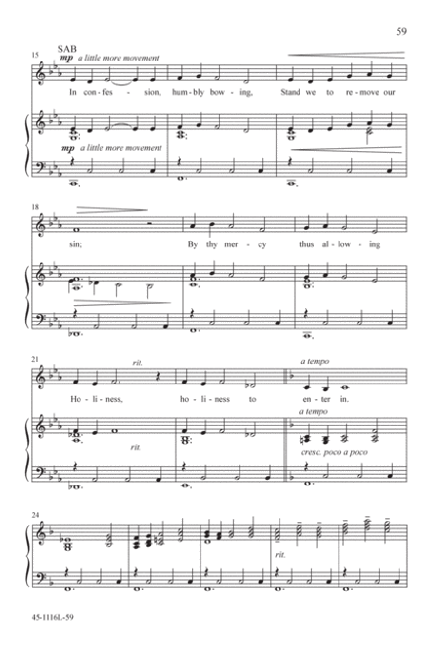 12 Anthems for about 12 Singers 3-Part scores gallery preview page 59
