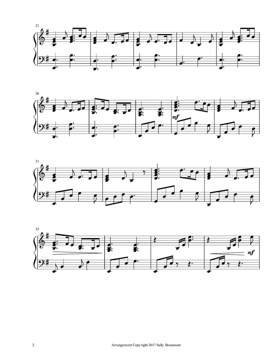 Greensleeves - Harp Solo Harp scores gallery preview page 2