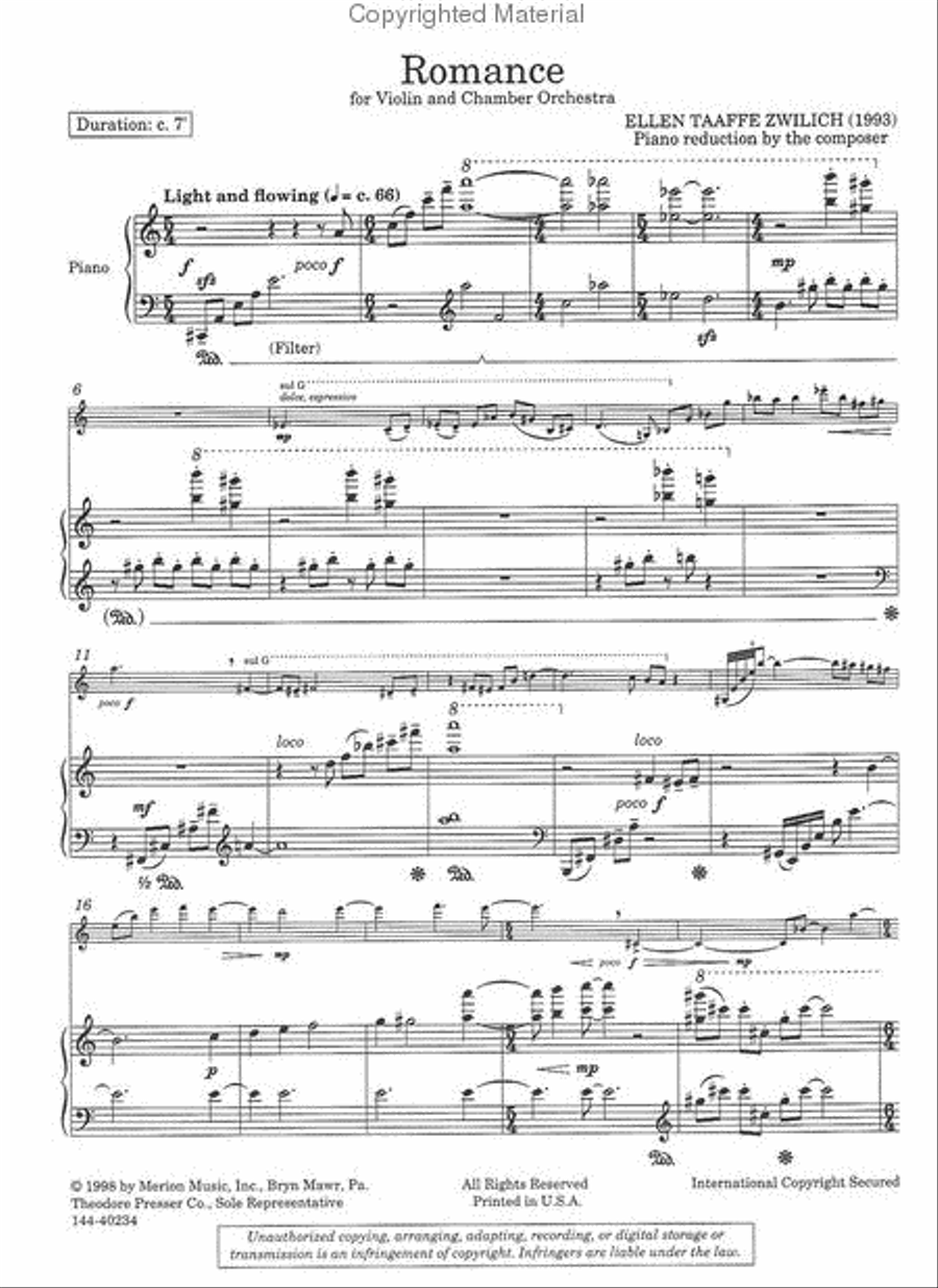 Romance Romance Chamber Music scores gallery preview page 2