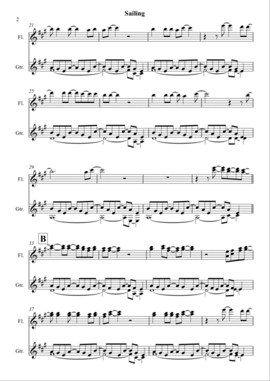 Sailing Flute scores gallery preview page 2