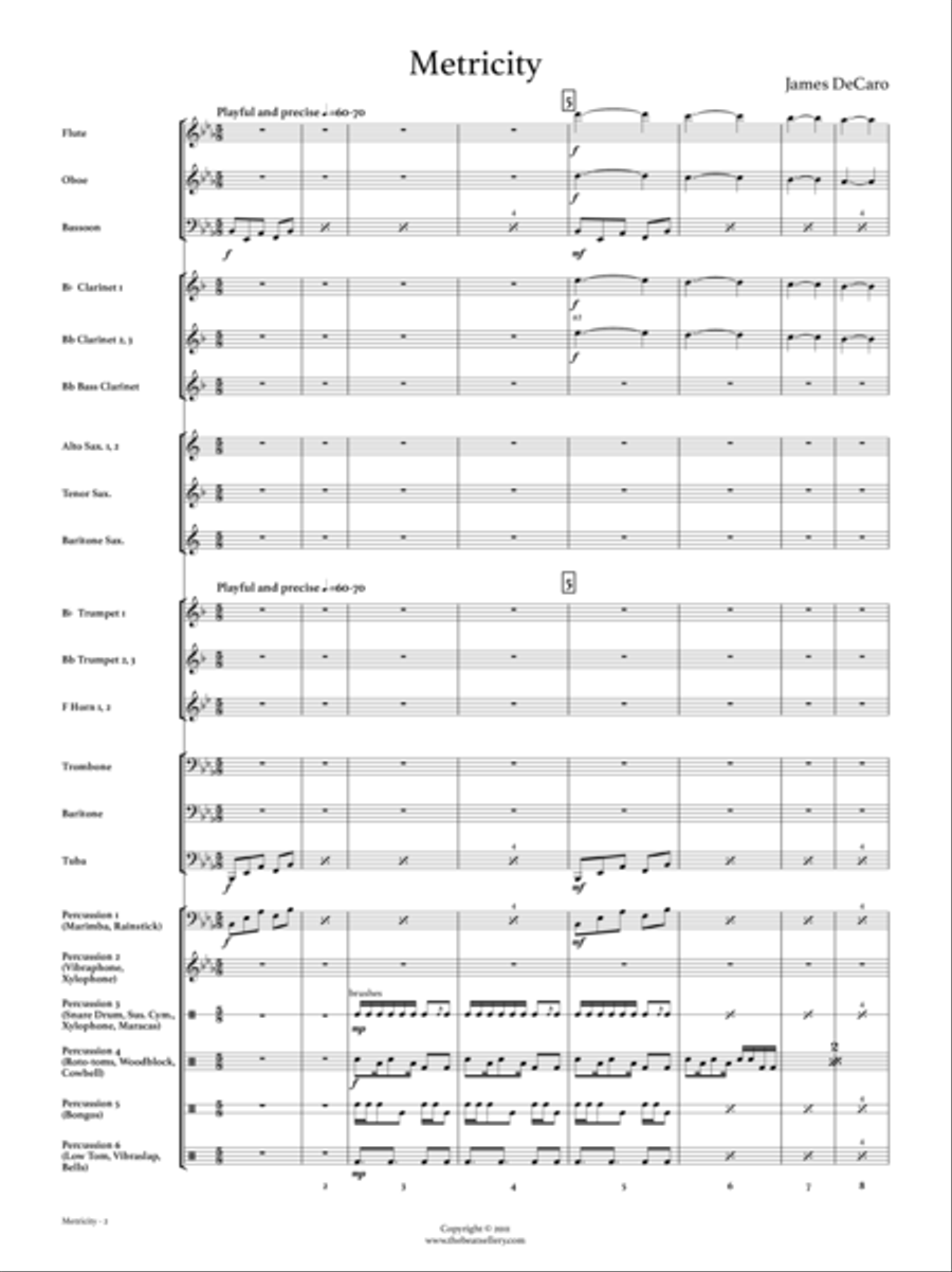 Metricity Concert Band scores gallery preview page 2