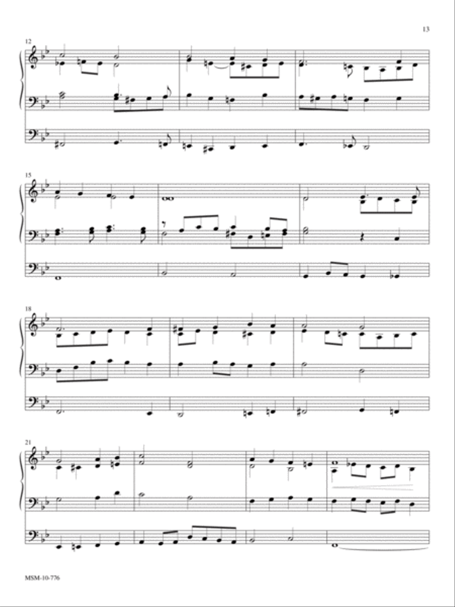 Who Are These Like Stars Appearing: Three Pieces for Organ Organ Solo scores gallery preview page 9