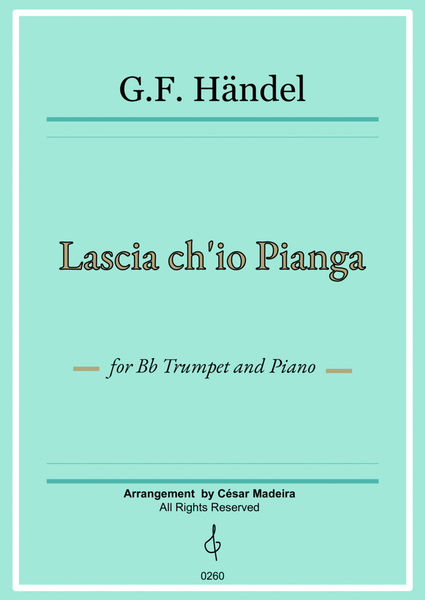 Lascia Ch'io Pianga - Bb Trumpet and Piano (Full Score) image number null