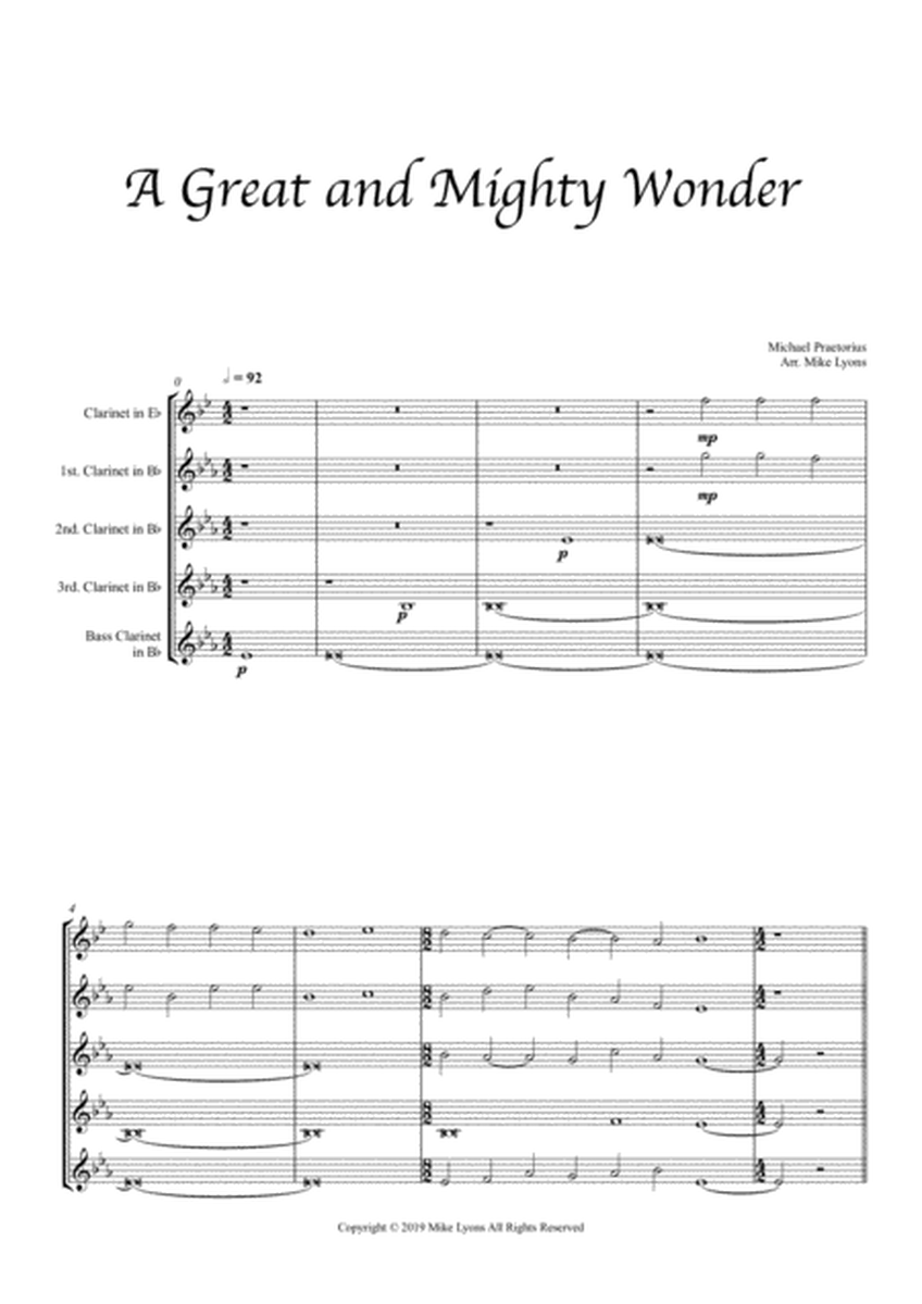 Clarinet Quintet - A Great and Mighty Wonder image number null