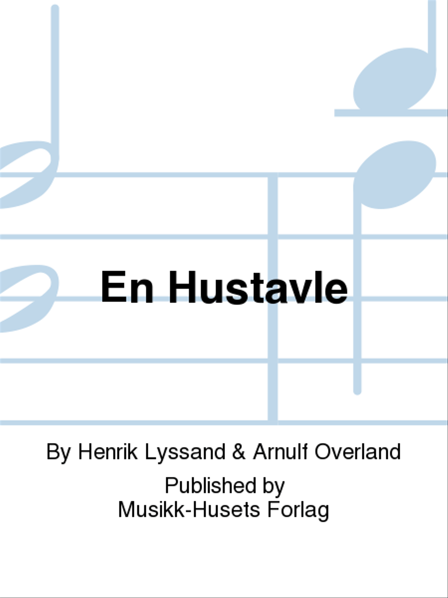 En Hustavle Men's Choir scores gallery preview page 1