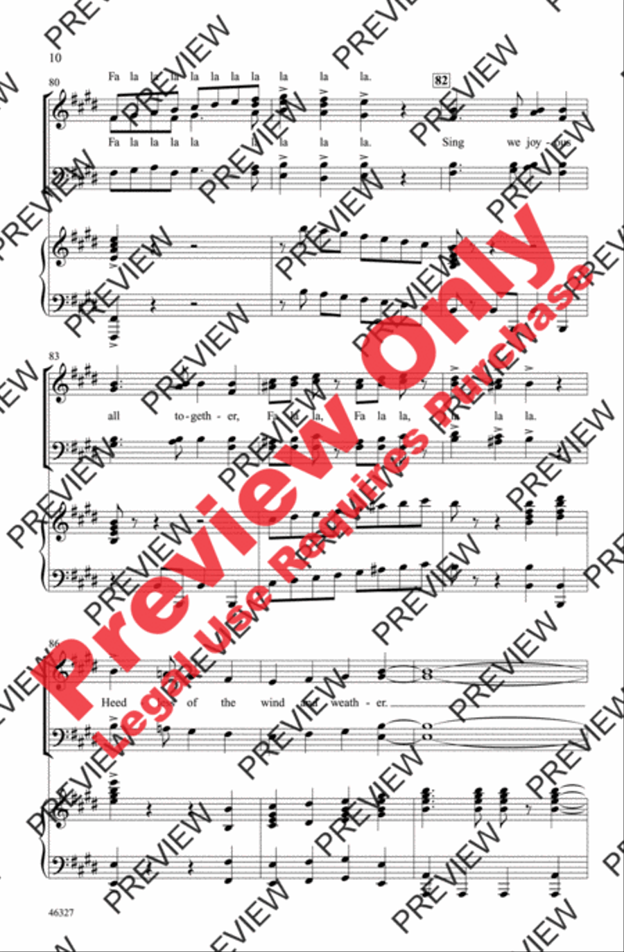 Deck the Hall Deck the Hall 4-Part scores gallery preview page 10