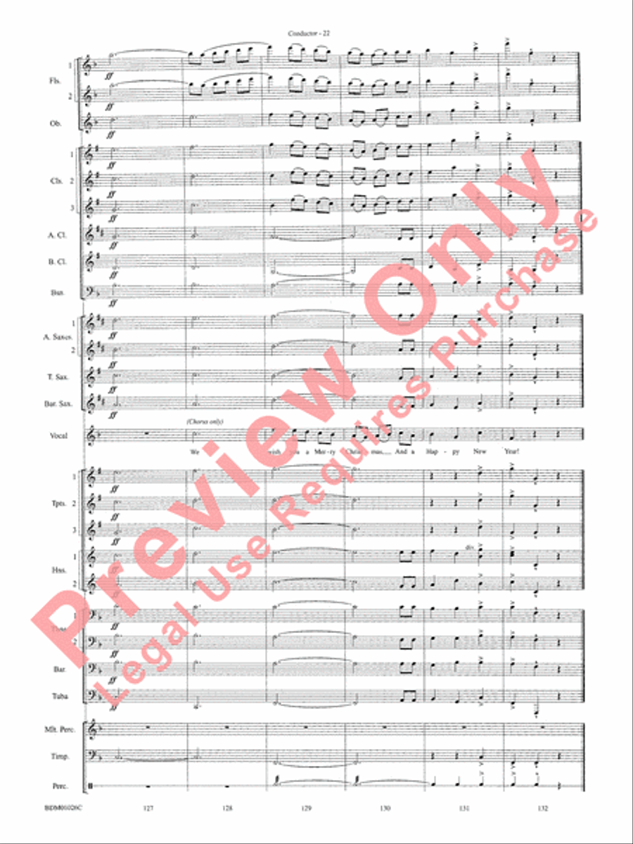 The Ultimate Christmas Sing-Along Concert Band scores gallery preview page 24