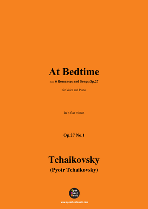 Book cover for Tchaikovsky-At Bedtime,in b flat minor,Op.27 No.1