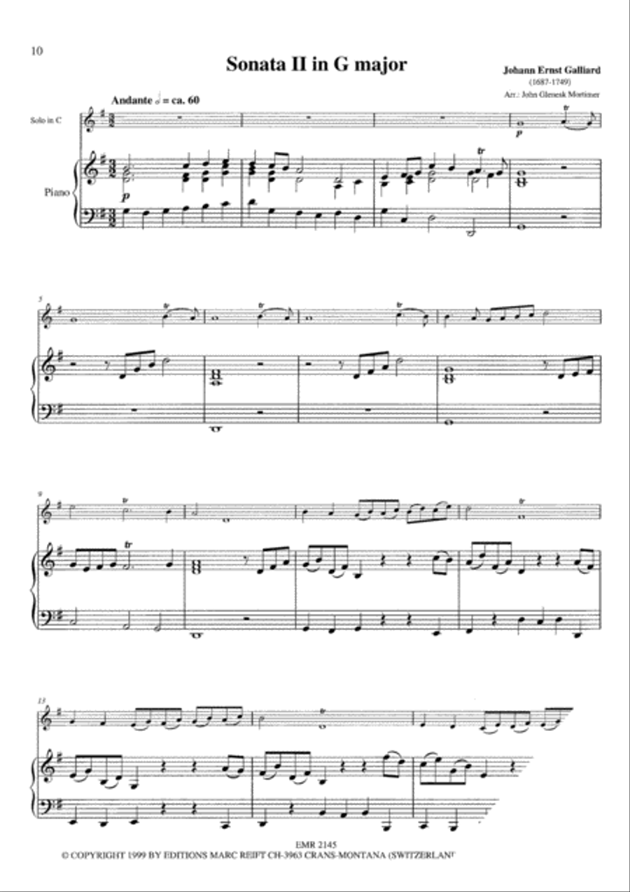 6 Sonatas Flute Solo scores gallery preview page 4