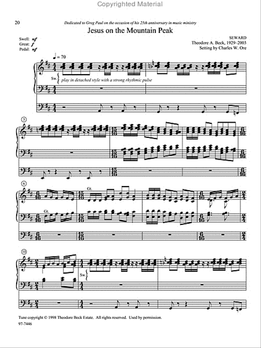 Eleven Compositions for Organ, Set IX Organ scores gallery preview page 7