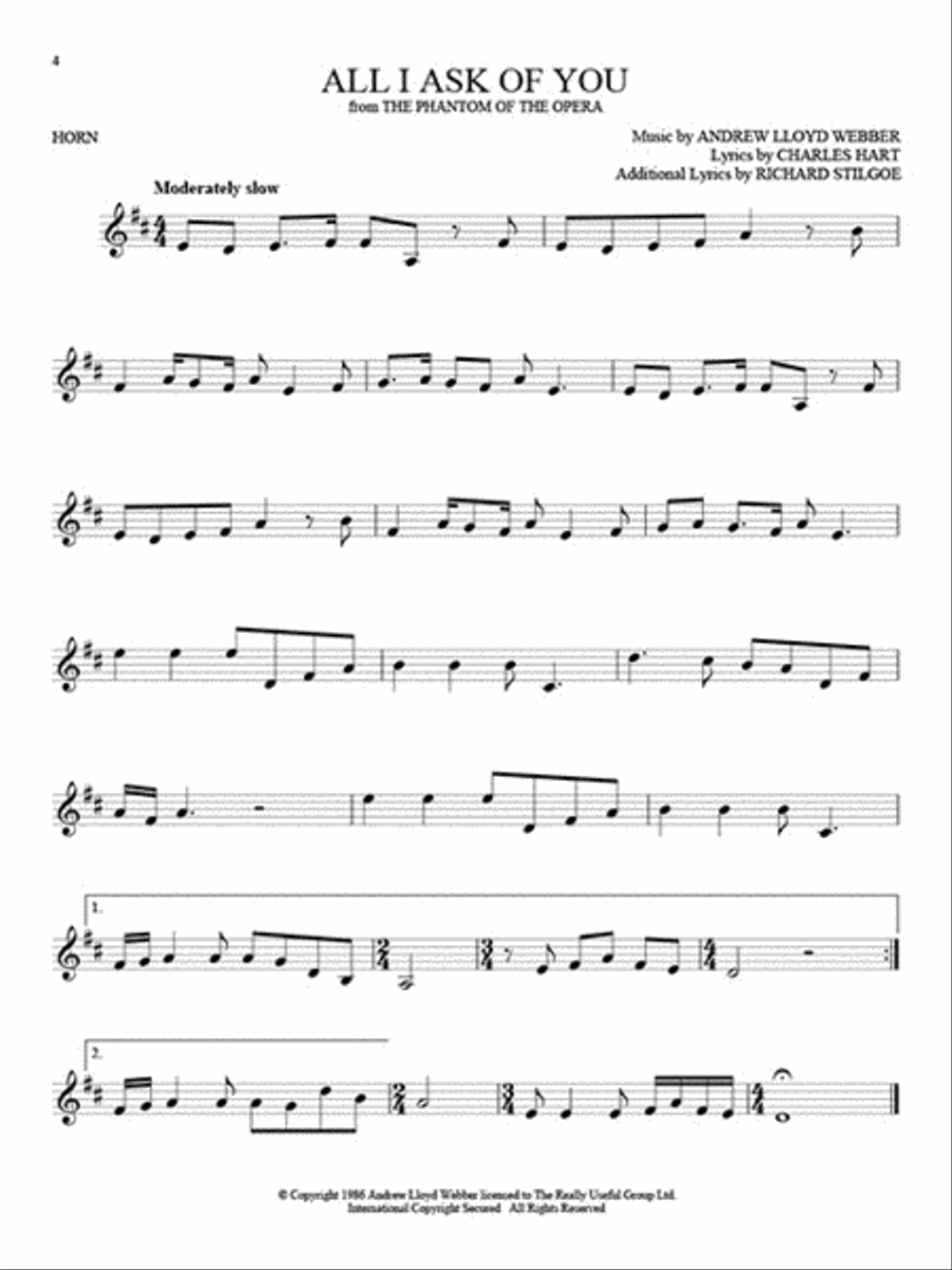 101 Broadway Songs for Horn Collection / Songbook scores gallery preview page 4