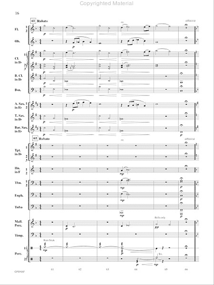 A Land Remembered Concert Band scores gallery preview page 17