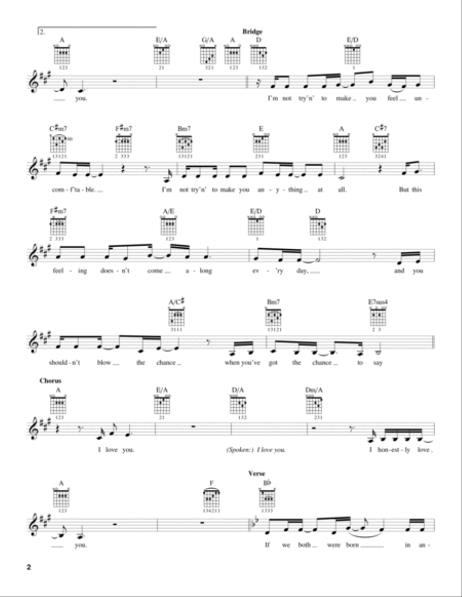 I Honestly Love You (from The Boy From Oz) Acoustic Guitar scores gallery preview page 2