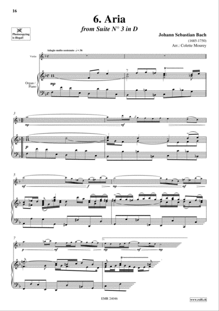 40 Greatest Baroque Hits Volume 1 Violin Solo scores gallery preview page 8