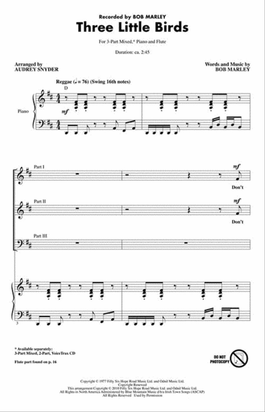<br>Sheet music extract
