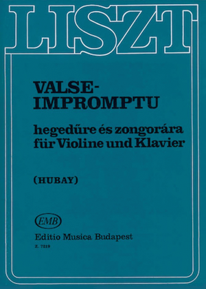 Book cover for Valse Impromptu-vln/pno