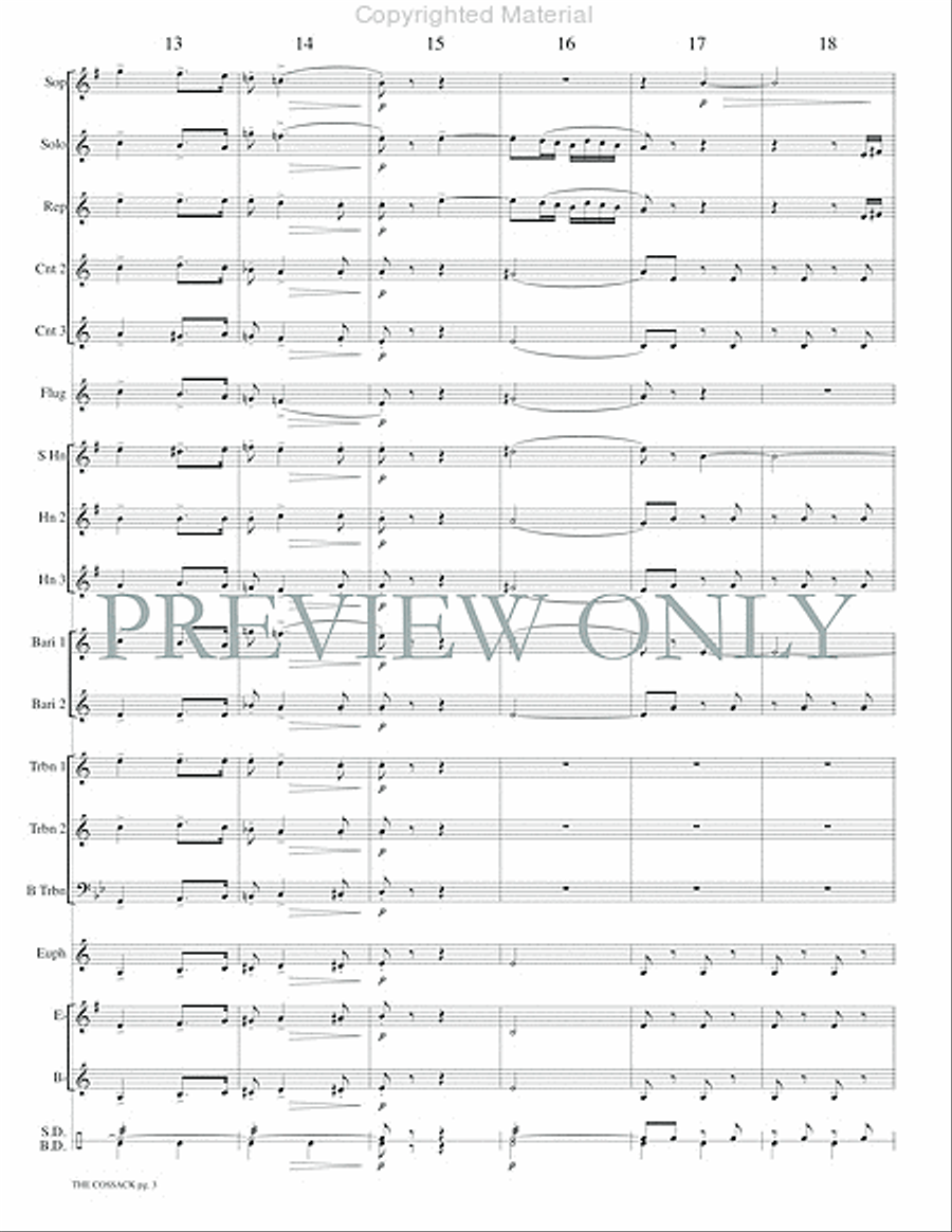 The Cossack Concert Band scores gallery preview page 5