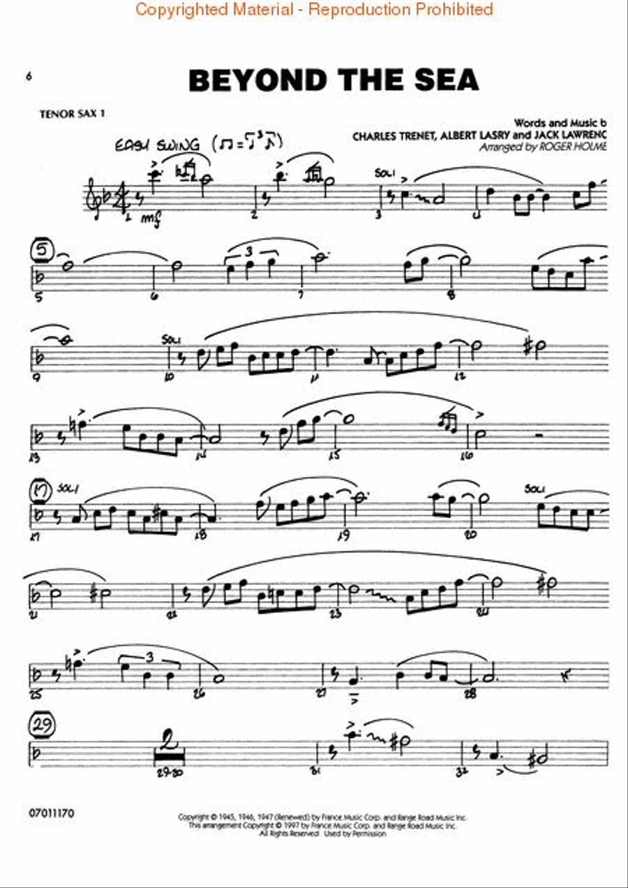 The Best of Easy Jazz – Tenor Sax 1 Jazz Ensemble scores gallery preview page 4