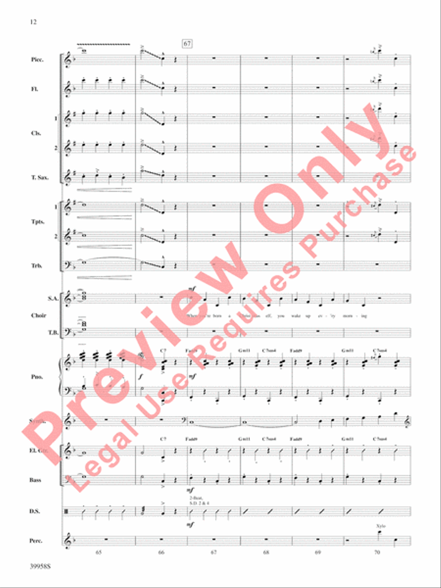 Elf: A Medley from the Broadway Musical Choir scores gallery preview page 13