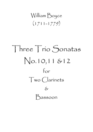 Three Trio Sonatas No.10,11 & 12