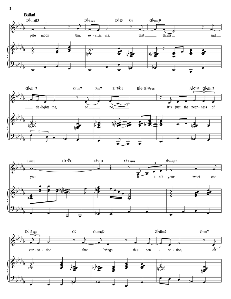 The Nearness Of You Piano, Vocal scores gallery preview page 2