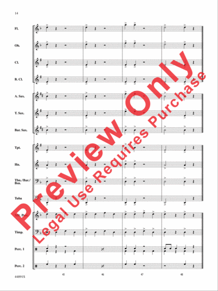 The Jaws of Fenris Concert Band scores gallery preview page 14